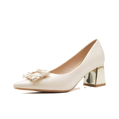 GOSO Грубый каблук Высокие каблуки Абрикос