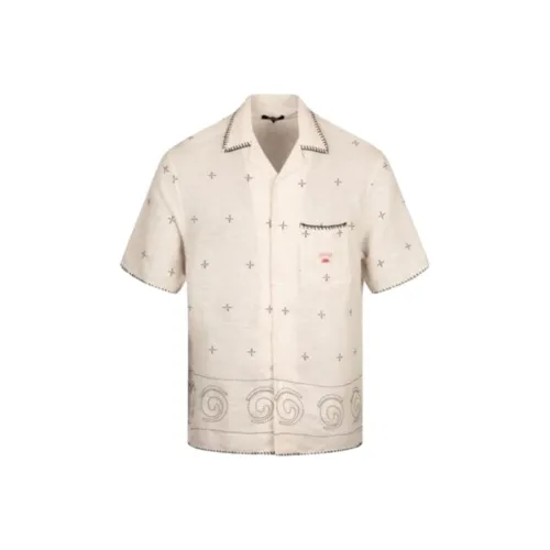 MALBON GOLF Айвори Мужские Рубашки