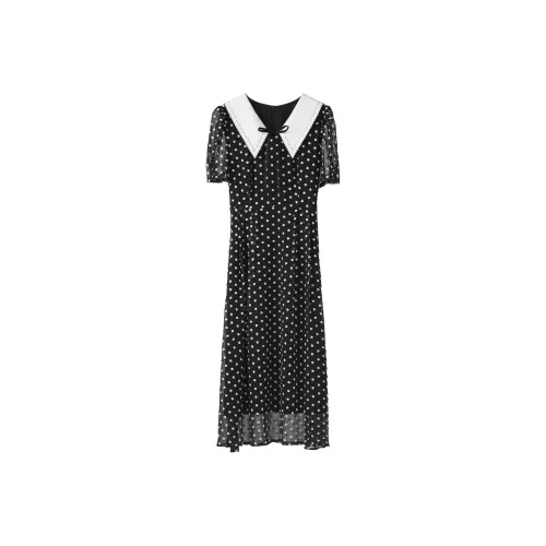 Fstudio Короткое платье с короткими рукавами для женщин