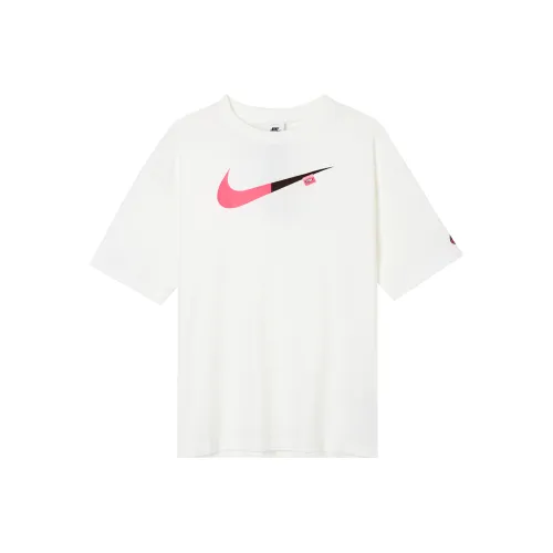 Nike Т-рубашка с рукавом-трубкой женская белая