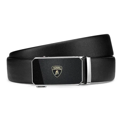 AUTOMOBILI LAMBORGHINI Ремни из коровьей кожи мужской ширина 3,5 см