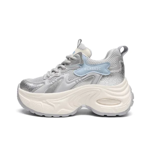 ZHR Кит Обувь Амортизация Устойчивая к истиранию Дышащий Верх Низкий Топ Тяжелая Подошва Женская