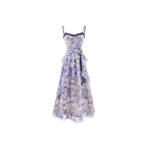 HeartyBite Фиолетовый Принт Женские Слиплатья