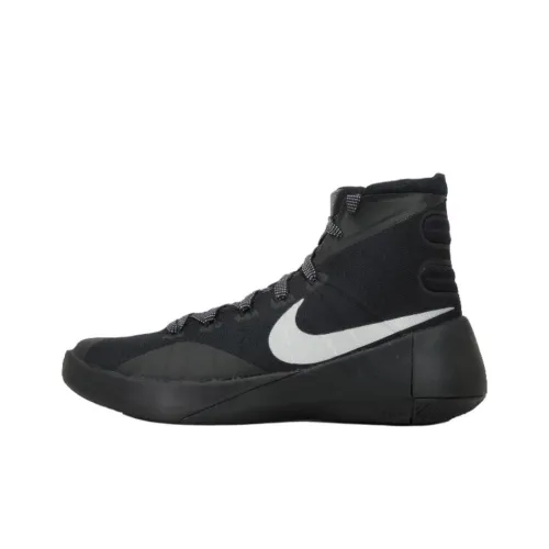 Nike Hyperdunk 2015 Slip-resistant Abrasion-resistant High-top Basketball Shoes Men's Black Найк Хипердунк 2015 Противоскользящий Устойчивый к истиранию Высокий Топ Баскетбольные Кроссовки Мужские Черные