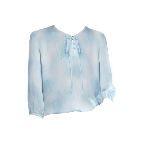 Ink Beauty Синие Женские Рубашки