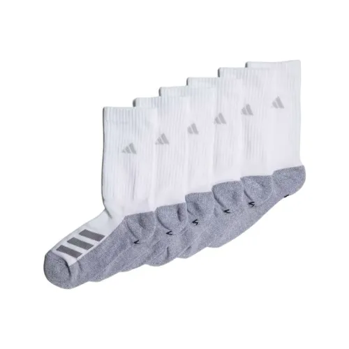 Adidas 6 пар белых носков для детей