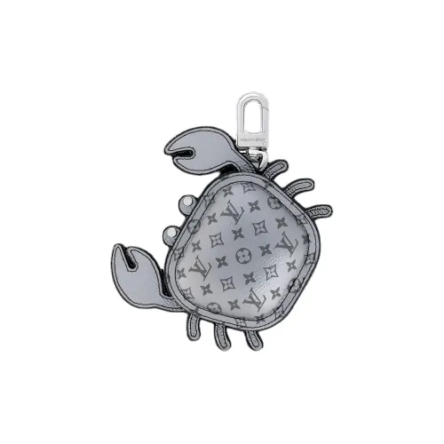LOUIS VUITTON Краб Кожа Мелочь Кошелек Женское Серебро