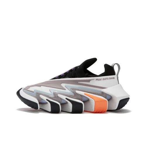 SAFA x FILA Pioneer series Низкие беговые кроссовки для женщин черные серые белые