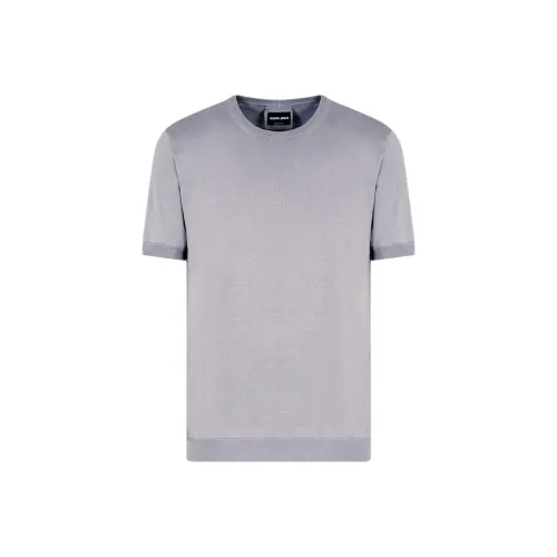 GIORGIO ARMANI Фиолетовые Мужские T-рубашки