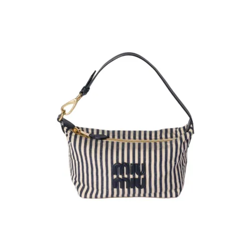 MIU MIU Cotton Bag Women's Beige Sea Blue