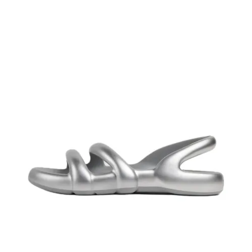 CAMPER Kobarah Планшет Один Ремешок Сандалии Женские Серебристые