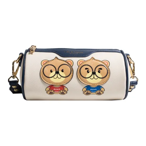 North Pack ПУ (полиуретан) Цилиндрическая сумка Сумка через плечо Женская Экрю