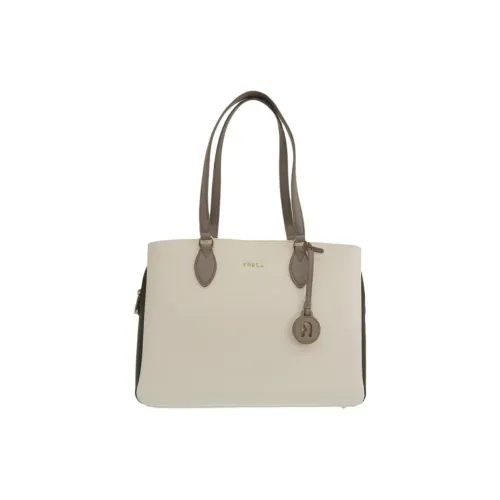 Furla Minerva Кожа Тоут Сумка Сумка для покупок Сумка на плечо Стандартная Women's White