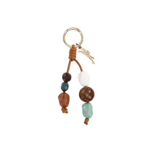 LONGCHAMP Пластик Коровья кожа Металлические брелоки Унисекс Коричневый