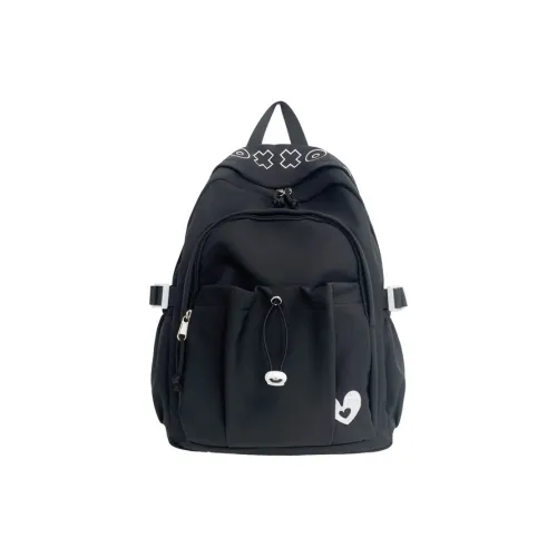 Kwq Композитная ткань Рюкзак Унисекс Черный Ивовый Розовый Хаки