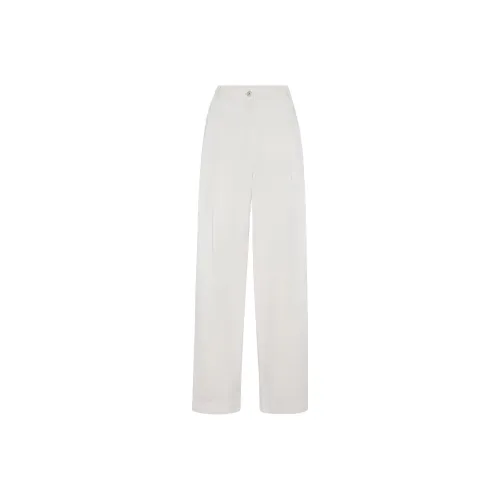Brunello Cucinelli Белые Женские Повседневные Брюки