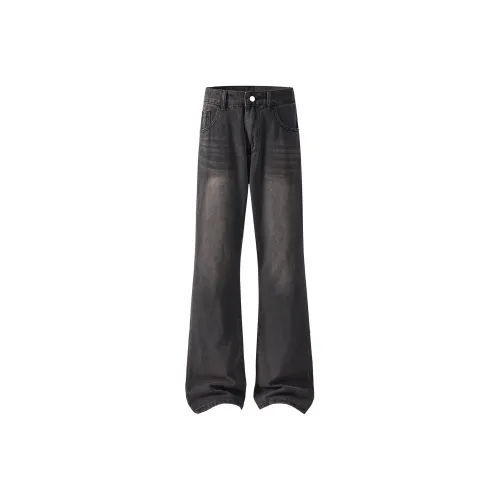 FOREVER 21 Выцветшие черные унисекс джинсы