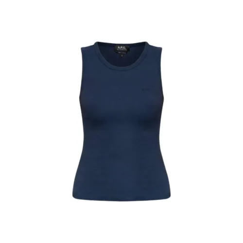 A.P.C Майка Женская Темно-синяя