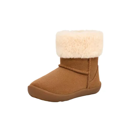 UGG Детские ботинки устойчивые к истиранию с высоким верхом коричневые для детей 3-7 лет