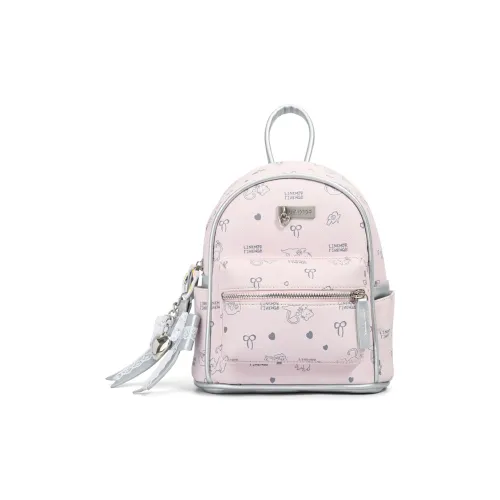 LINLIYOUMAO Рюкзак из синтетической кожи средний женский розовый