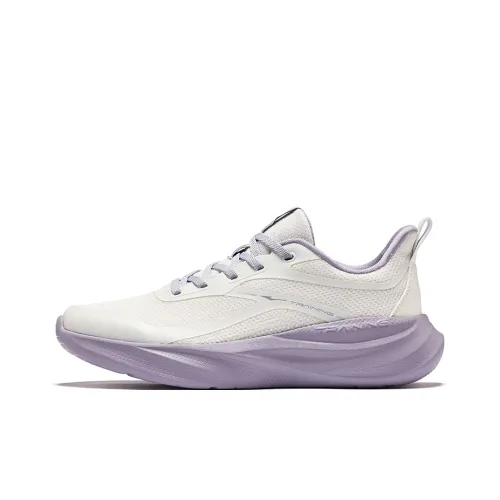 Erke Shock Absorbers Rebound Low Top Городской Коммутирование Тест физической подготовленности Экзамен Беговые кроссовки Женские Микрокристаллический белый