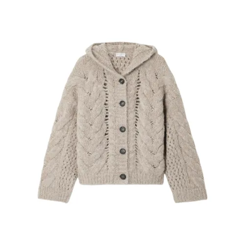 Brunello Cucinelli Бежевые Женские Свитеры