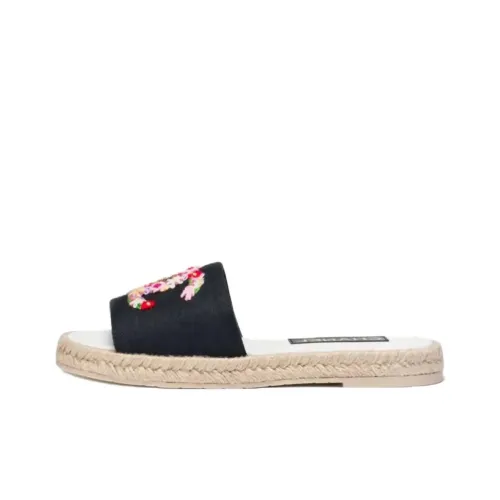 CHANEL 25P Spring Summer Rubber Slide Тапочки Женские Черный