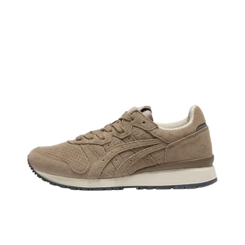 Onitsuka Tiger Ally Slip Resistant Abrasion Resistant Низкий Топ Повседневная Обувь Унисекс Коричневый