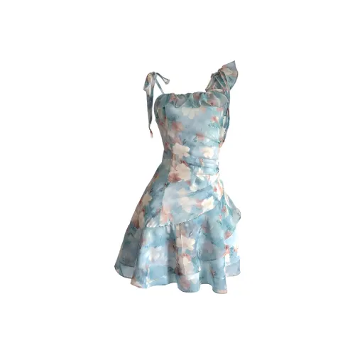 MISTVB Масло Paintings Зеленый Женские Слиплатья