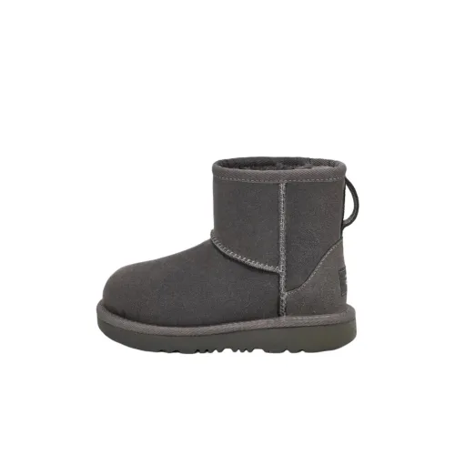 UGG Classic Mini II противоскользящие устойчивые к истиранию MID топ детские ботинки серый цвет для детей 3-7 лет