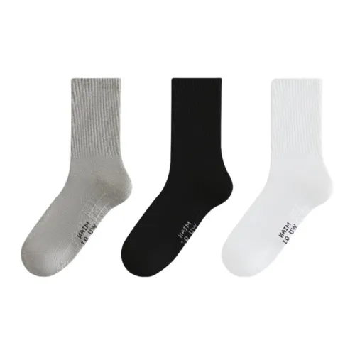 MIANWUQI Носки до колена унисекс упаковка из 3 пар