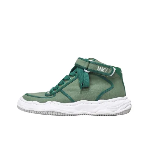 MIHARA YASUHIRO WAYNE Устойчивые к истиранию Высокие Кроссовки для скейтбординга Унисекс Зеленый