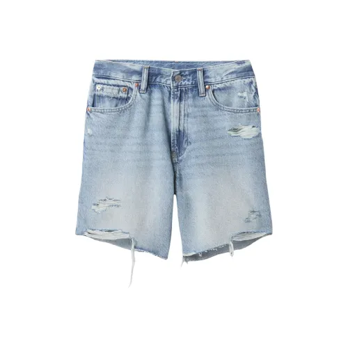 GAP Свет Промытый Женские Джинсовые Шорты