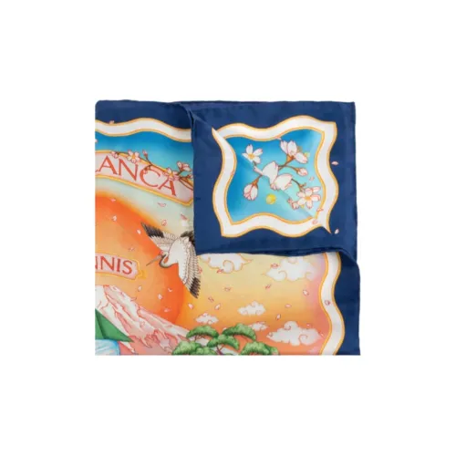 CASABLANCA Шелковые шарфы Унисекс Многоцветные