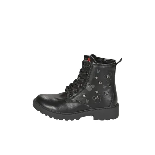GEOX Детские кожаные сапоги High Top Черные Kids