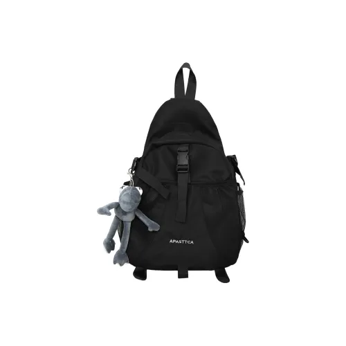 Kwq Нейлоновая сумка Sling унисекс черная белая