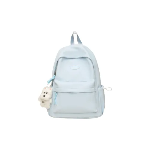 Kwq Нейлон Рюкзак Унисекс Черный Белый Розовый Фиолетовый Зеленый Синий