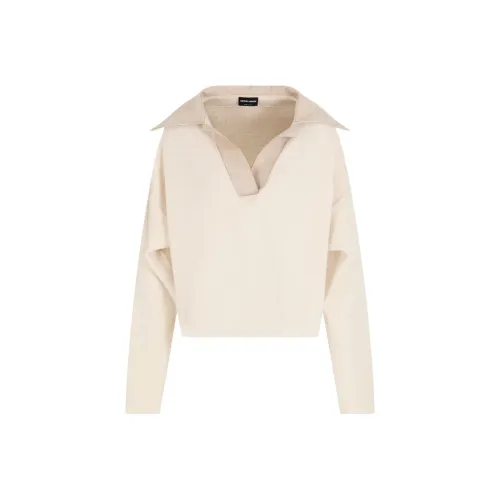 EMPORIO ARMANI Кашемир Свитер Женский Бежевый