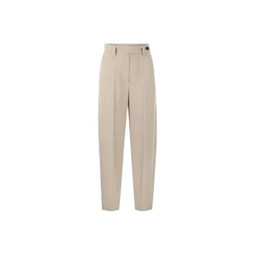 Brunello Cucinelli Песочный Женские Повседневные Брюки