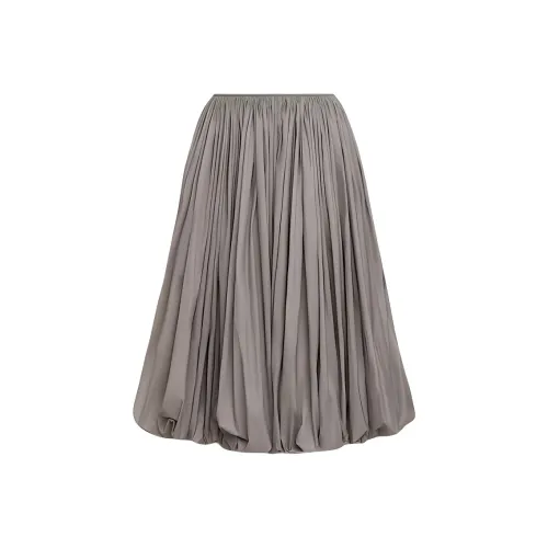 Alaia SS25 Повседневный Длинный Юбка Женские Серый