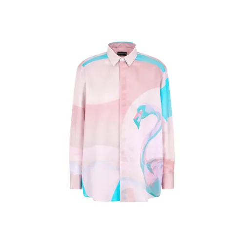 EMPORIO ARMANI Рубашка Мужская Розовая