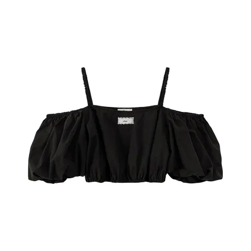 CHUU Черные Женские Шифоновые Рубашки