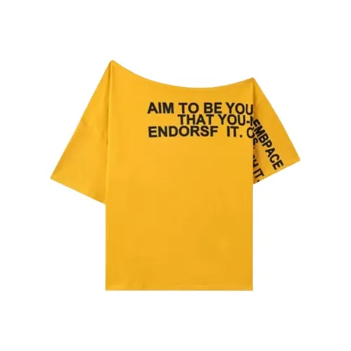 BIFH Имбирно-желтые Женские Футболки