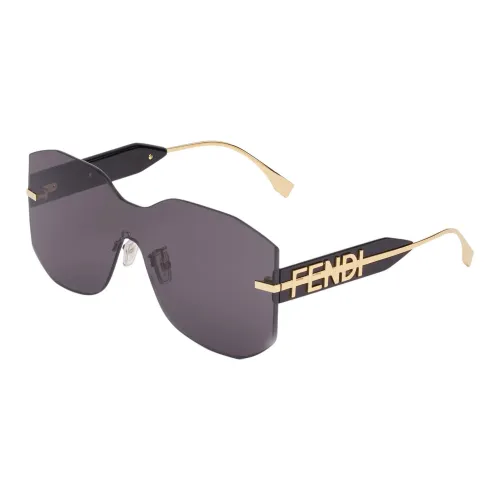 FENDI FENDIgraphyСолнцезащитные Очки Черного Цвета С Единой Линзой