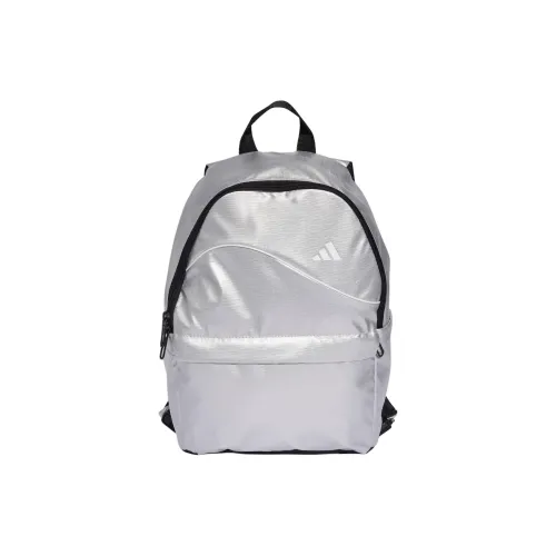 Adidas Polyester Backpack Unisex Silver Адидас Полиэстер Рюкзак Унисекс Серебряный