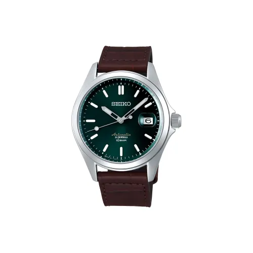 SEIKO Автоматический Механический Механизм Мужские Часы 41 мм Зеленый