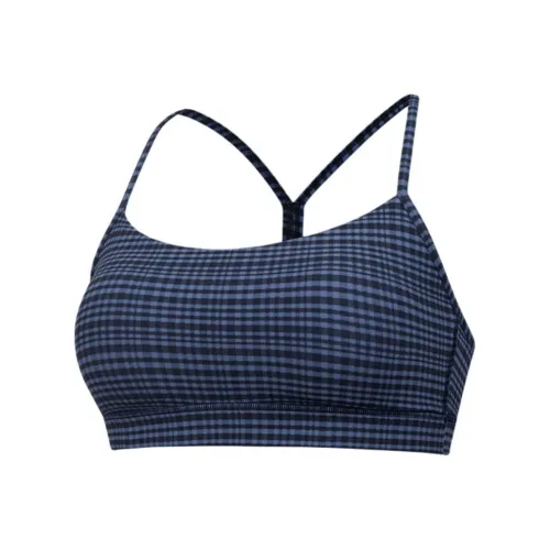 lululemon Женская йога нижнее белье вымытый синий клетка