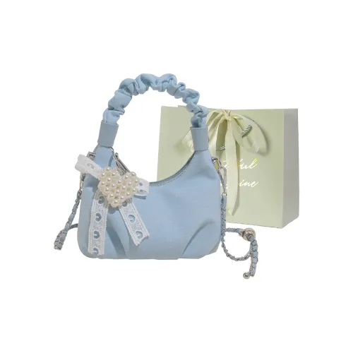 JIANGLIDA Denim Bag Women's Light Blue Dark Blue JIANGLIDA Деним Сумка Женская Светло-Синий Темно-Синий