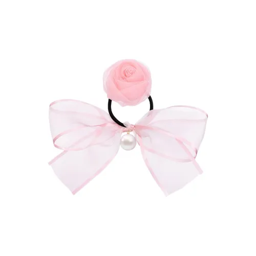 ROYALSASA Шелковый шифон Резинка для волос Женская