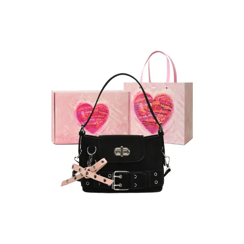 NATTY ПУ (полиуретан) Сумка через плечо Унисекс Черная